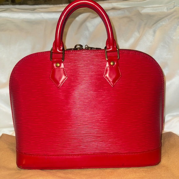 LOUIS VUITTON ALMA EPI LEATHER HANDBAG - Picture 2 of 9